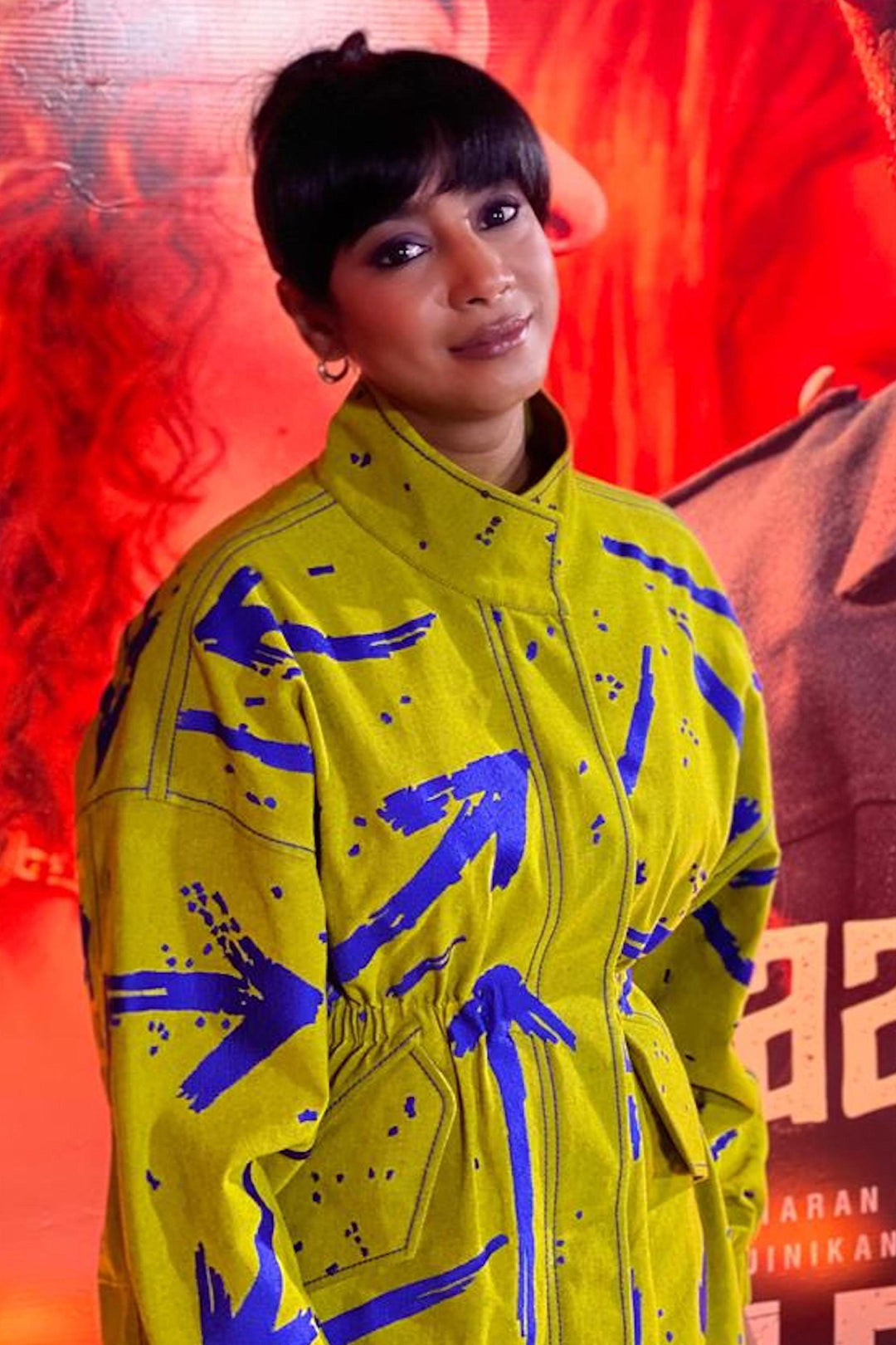 Shilpa Rao in Over the Rainbow Jacket Dress