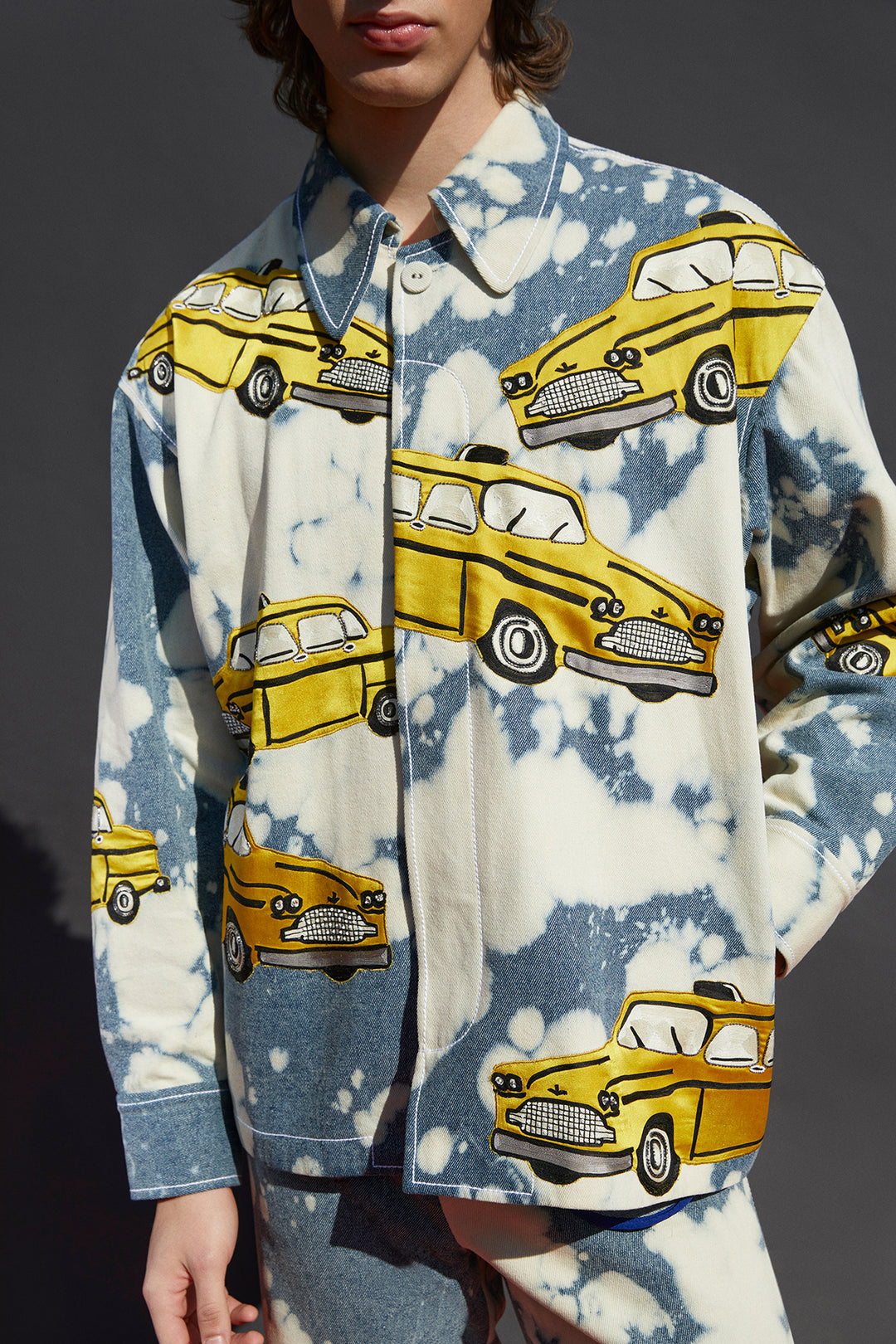 Taxi Oversized Jacket With Straight Pants