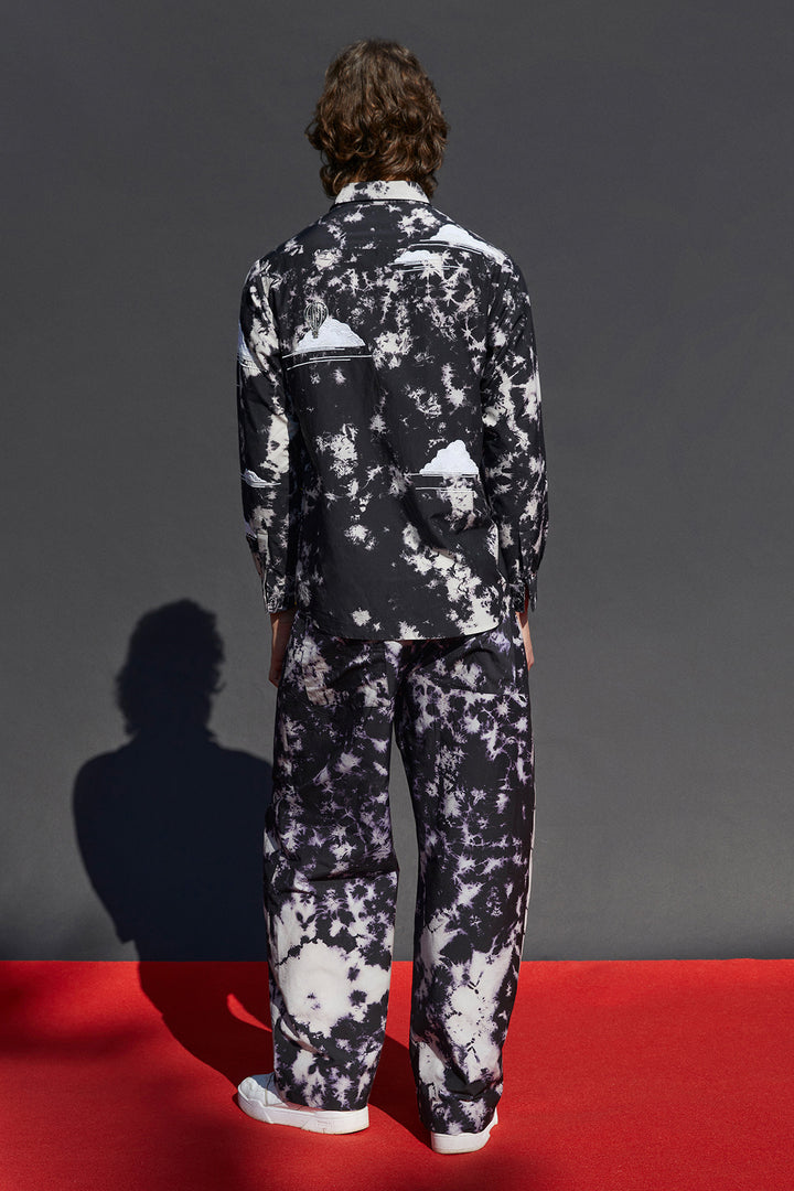 Baggy Pants Of "(Sun, Clouds And Air Balloons Full Sleeves Shirt)"