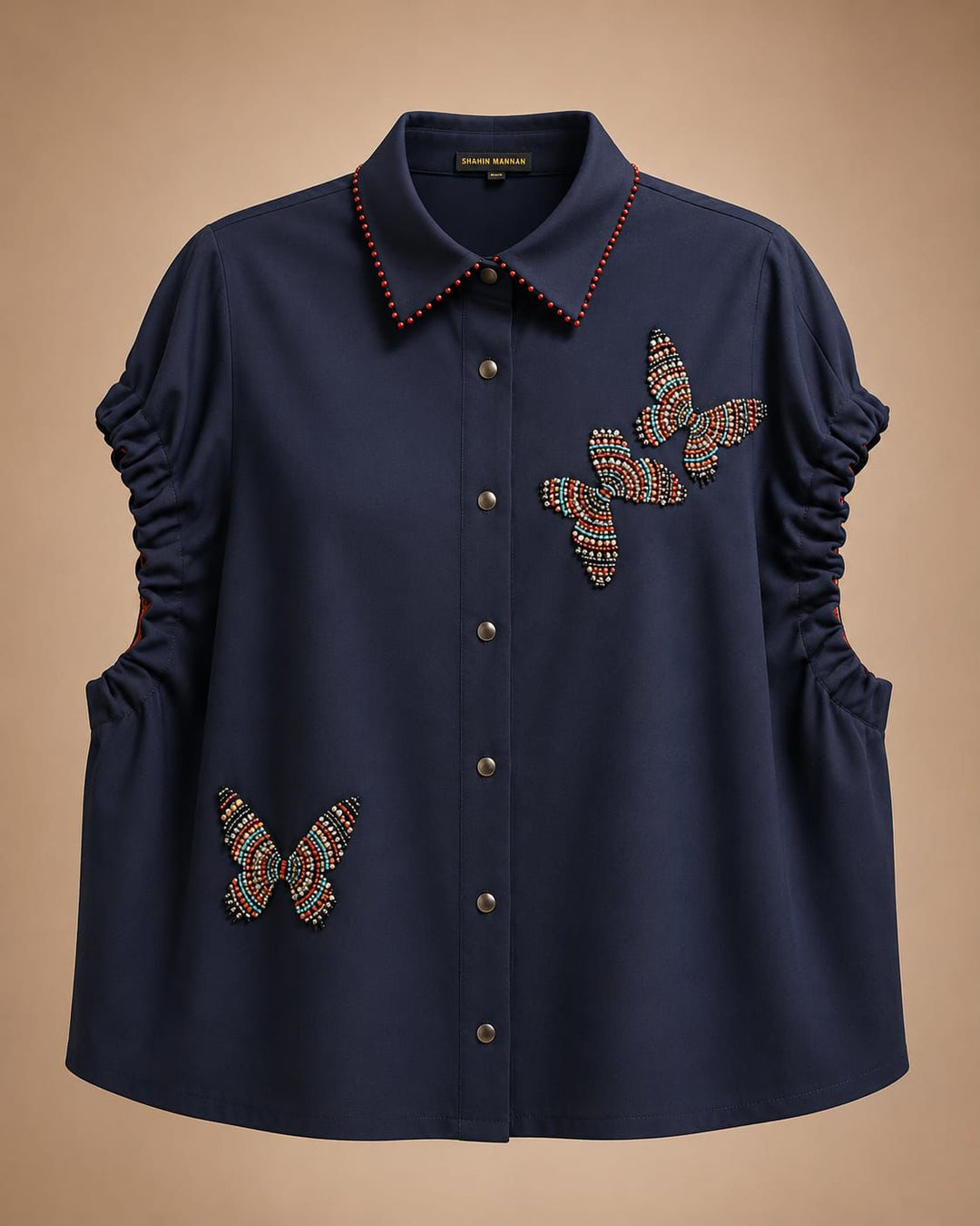 Dotted Butterfly Elasticated Top