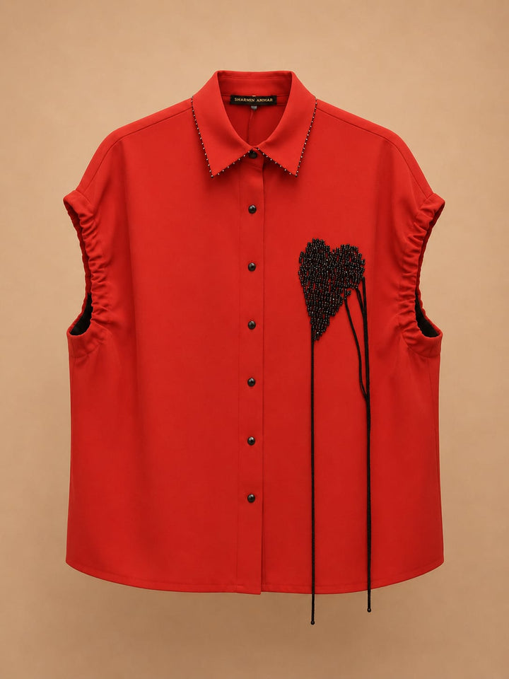Heart Elasticated Top