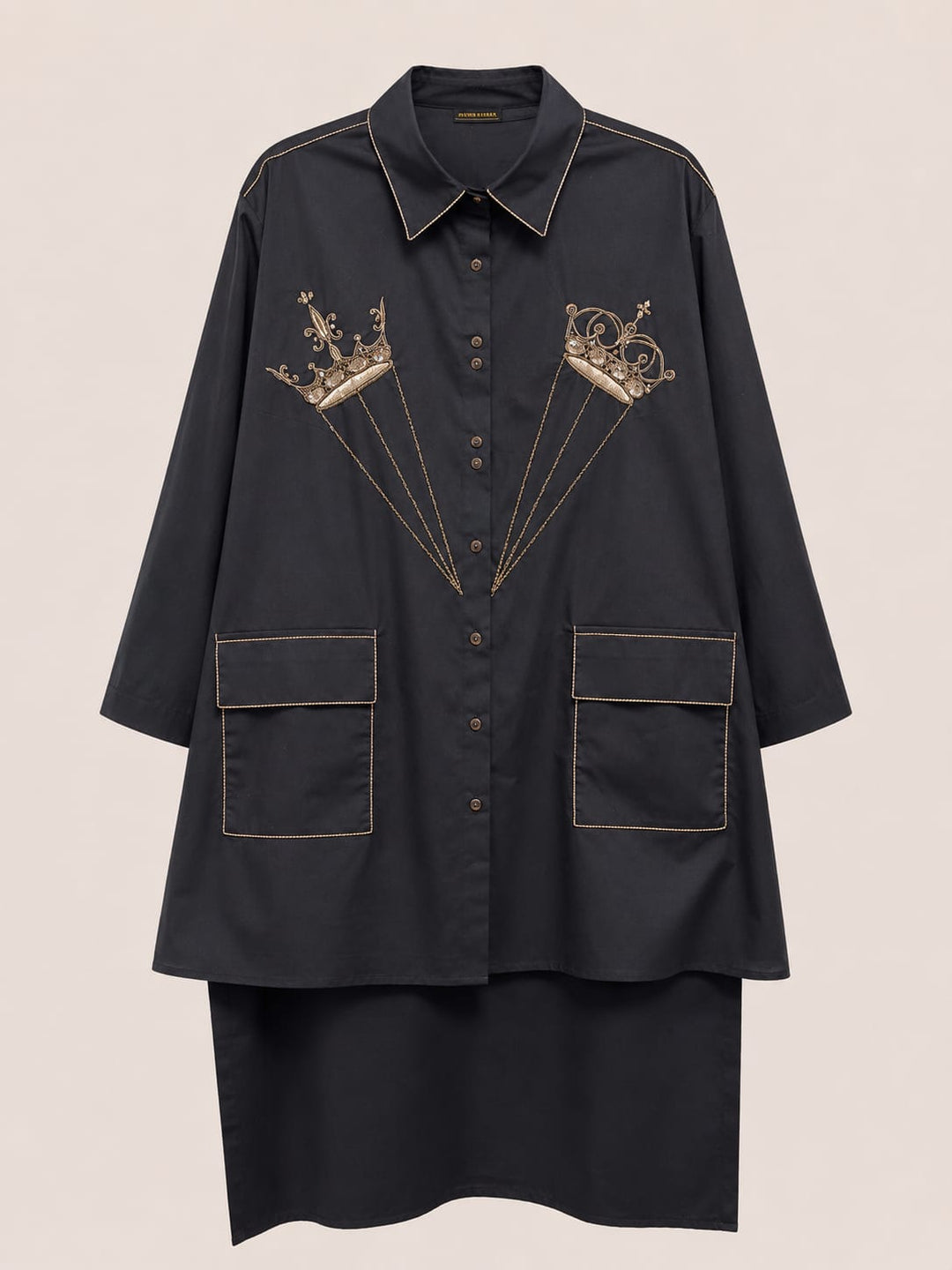Crown Hi-low Shirt Dress