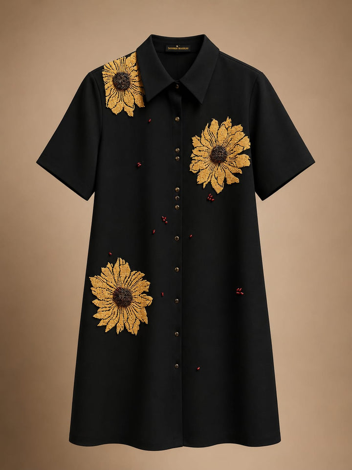 Daisy Flower Shift Dress
