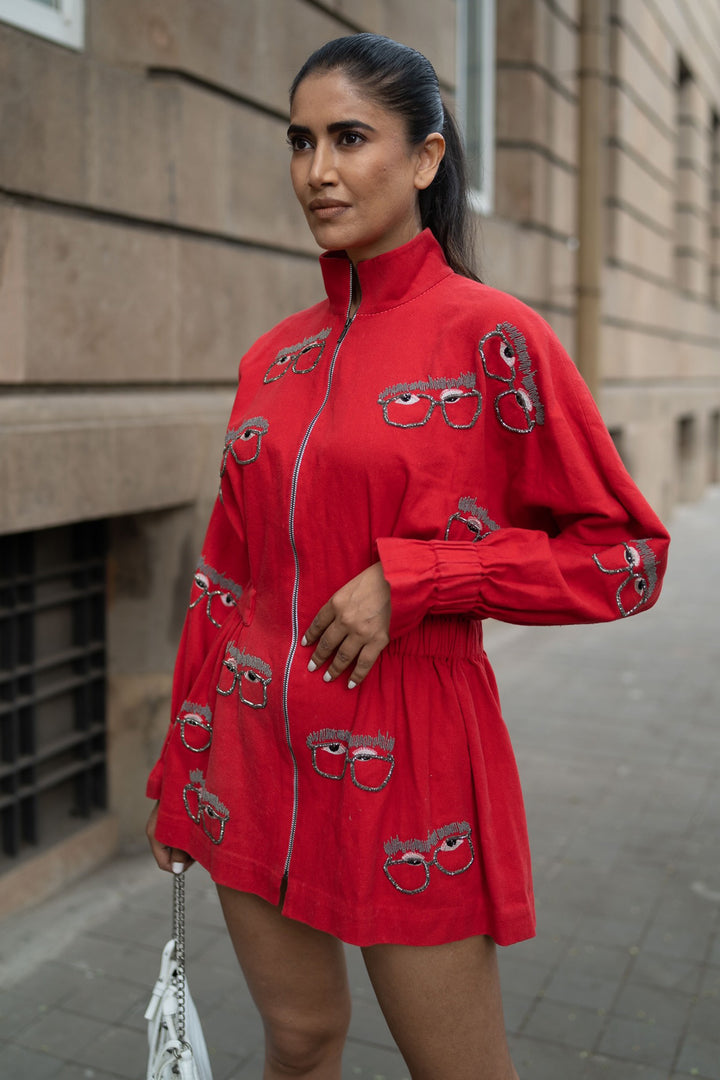 Alisha Pekha In Specky Eyes Jacket Dress