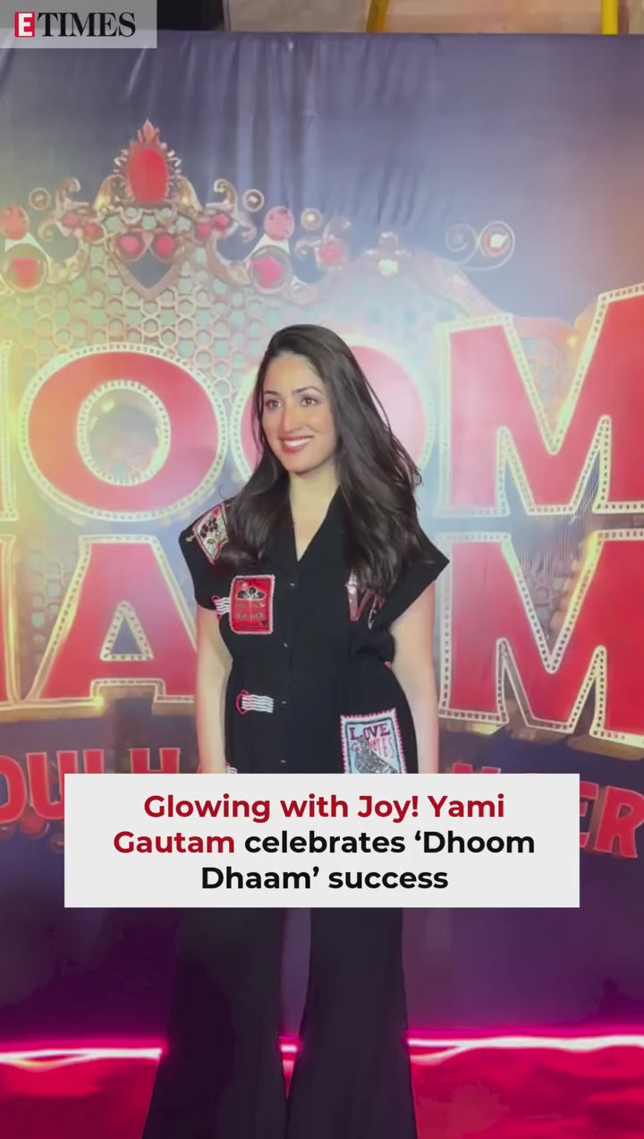 Yami Gautam in STAMP ROBE JACKET WITH BELL BOTTOM PANTS