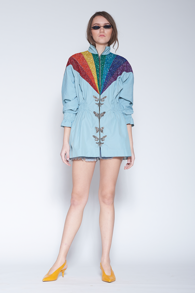 Half Insect Rainbow Prism Jacket Dress