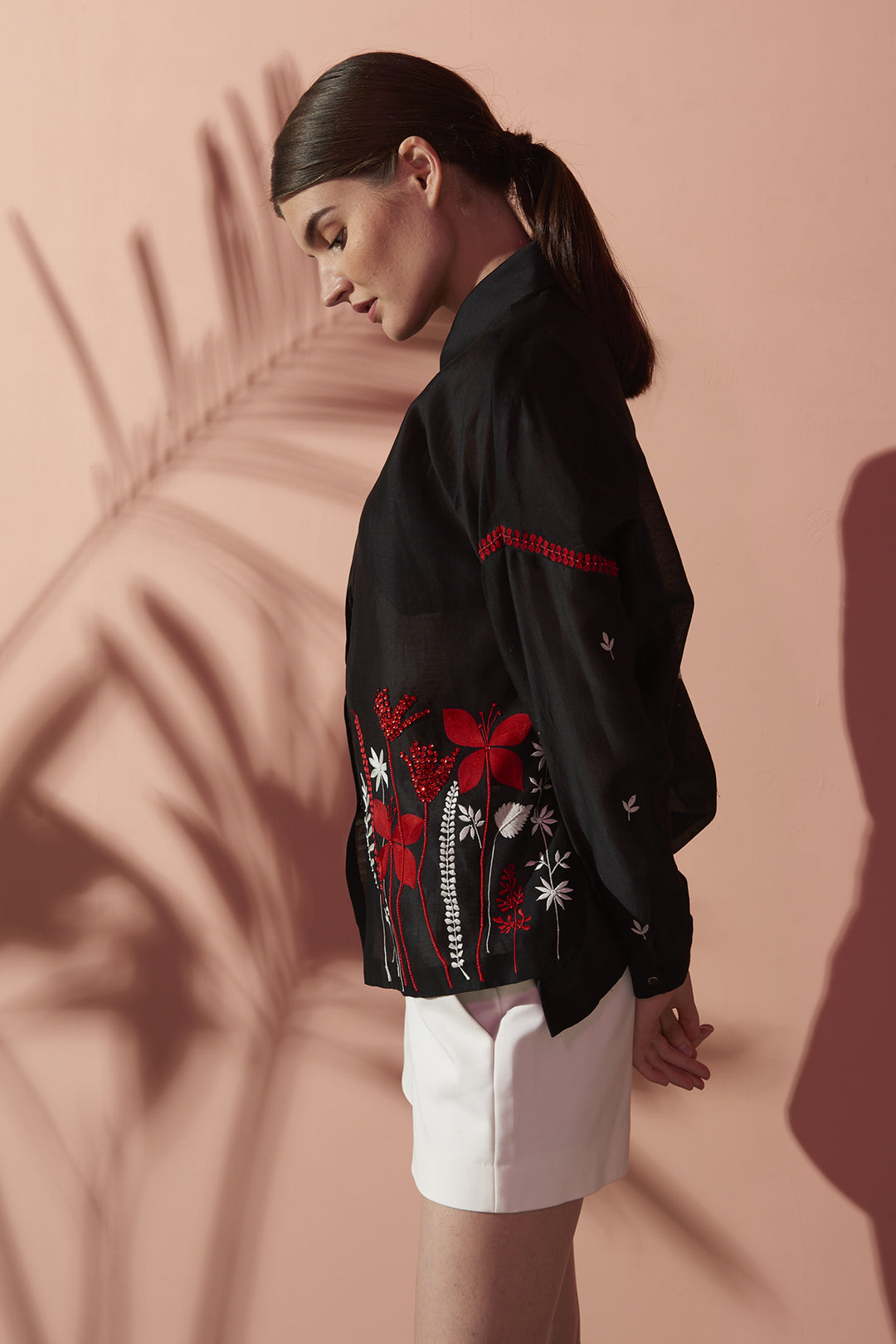 Botanical High Low Boxy Shirt