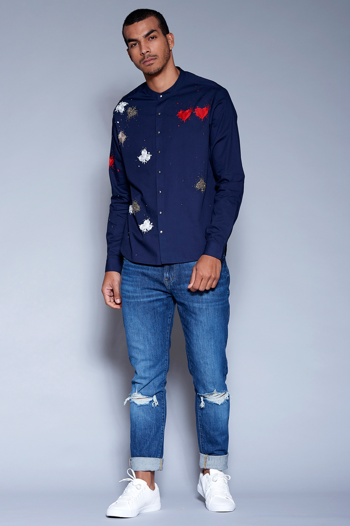 Playing Card Motif Shirt