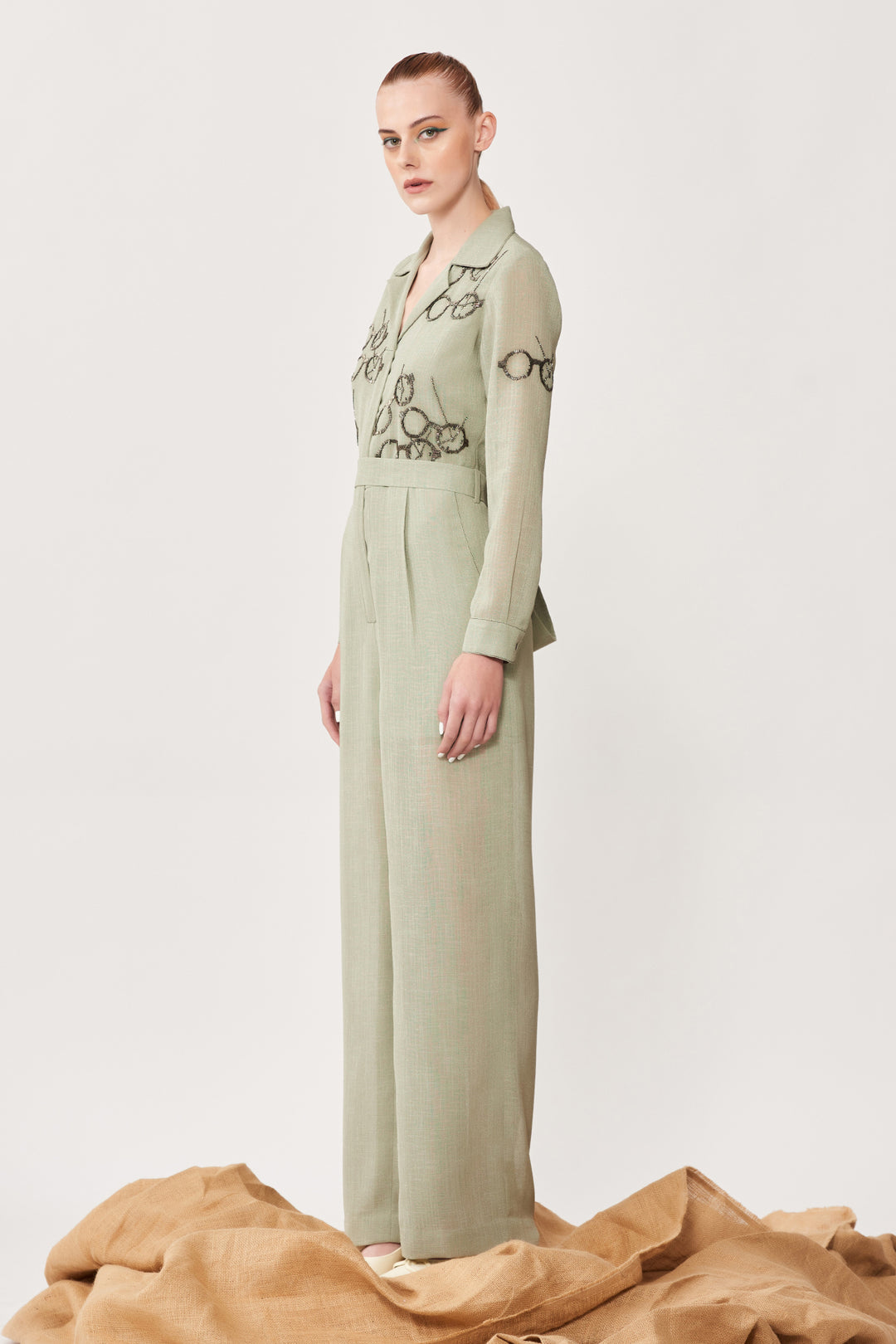 Time Vision Jumpsuit With Belt