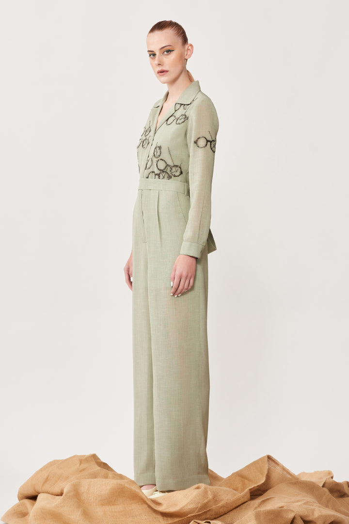 Time Vision Jumpsuit With Belt