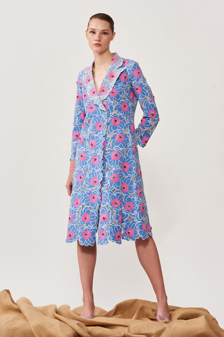Cutwork Flower Overlap Jacket