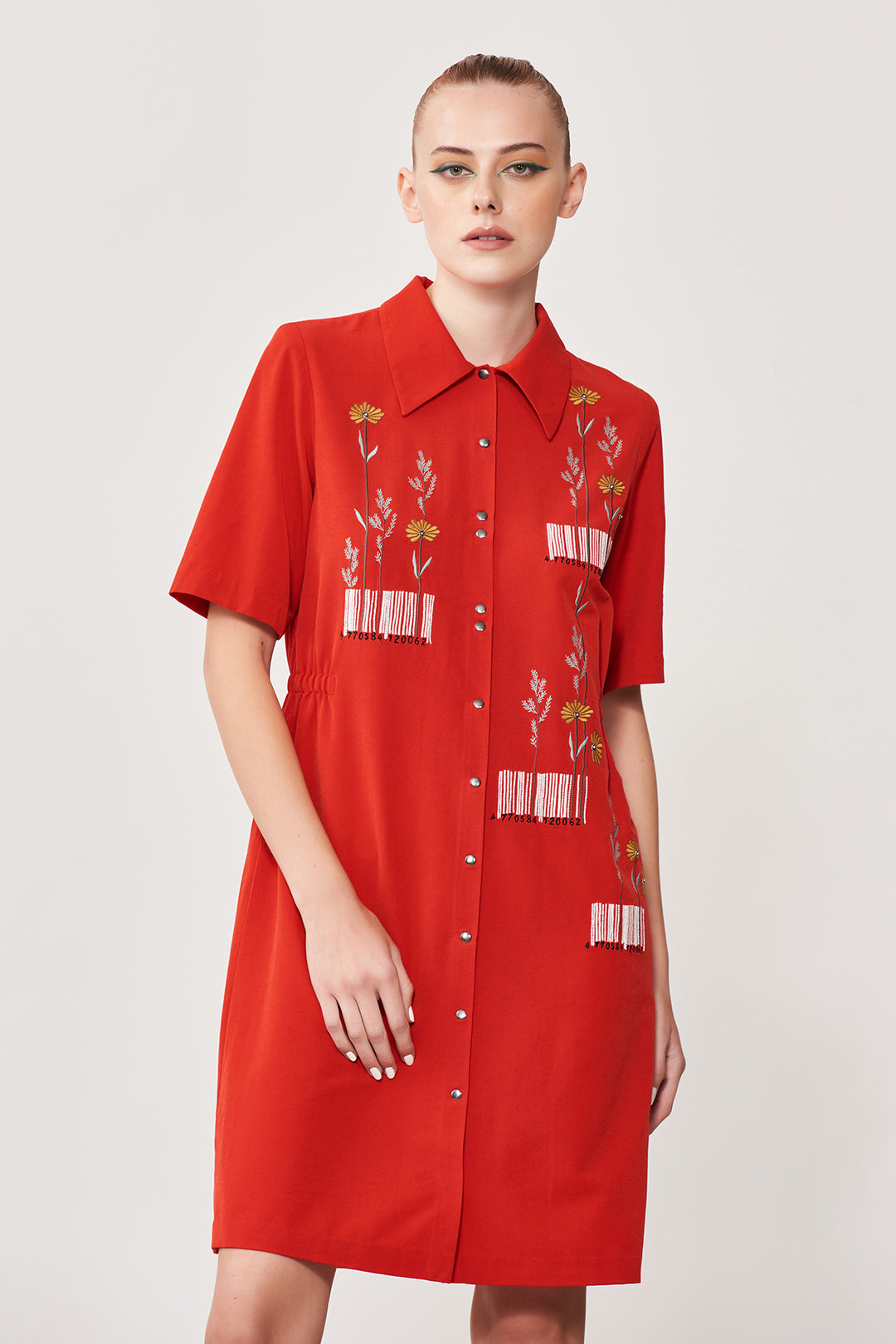 Barcode Shift Dress