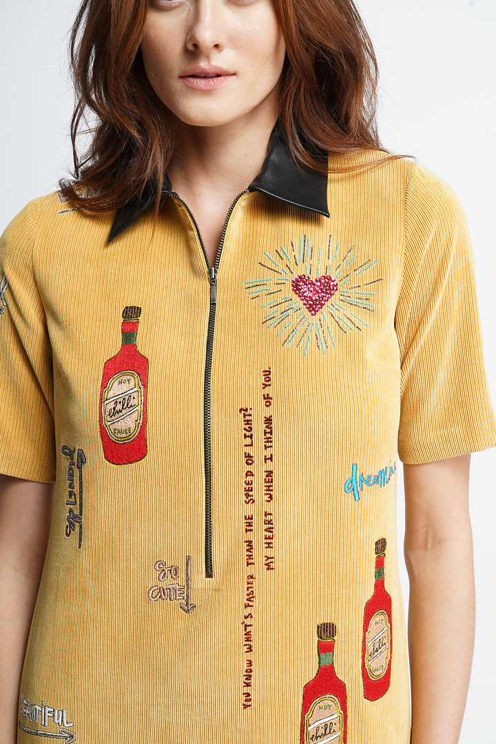 Hot Chilli Sauce Shift Dress