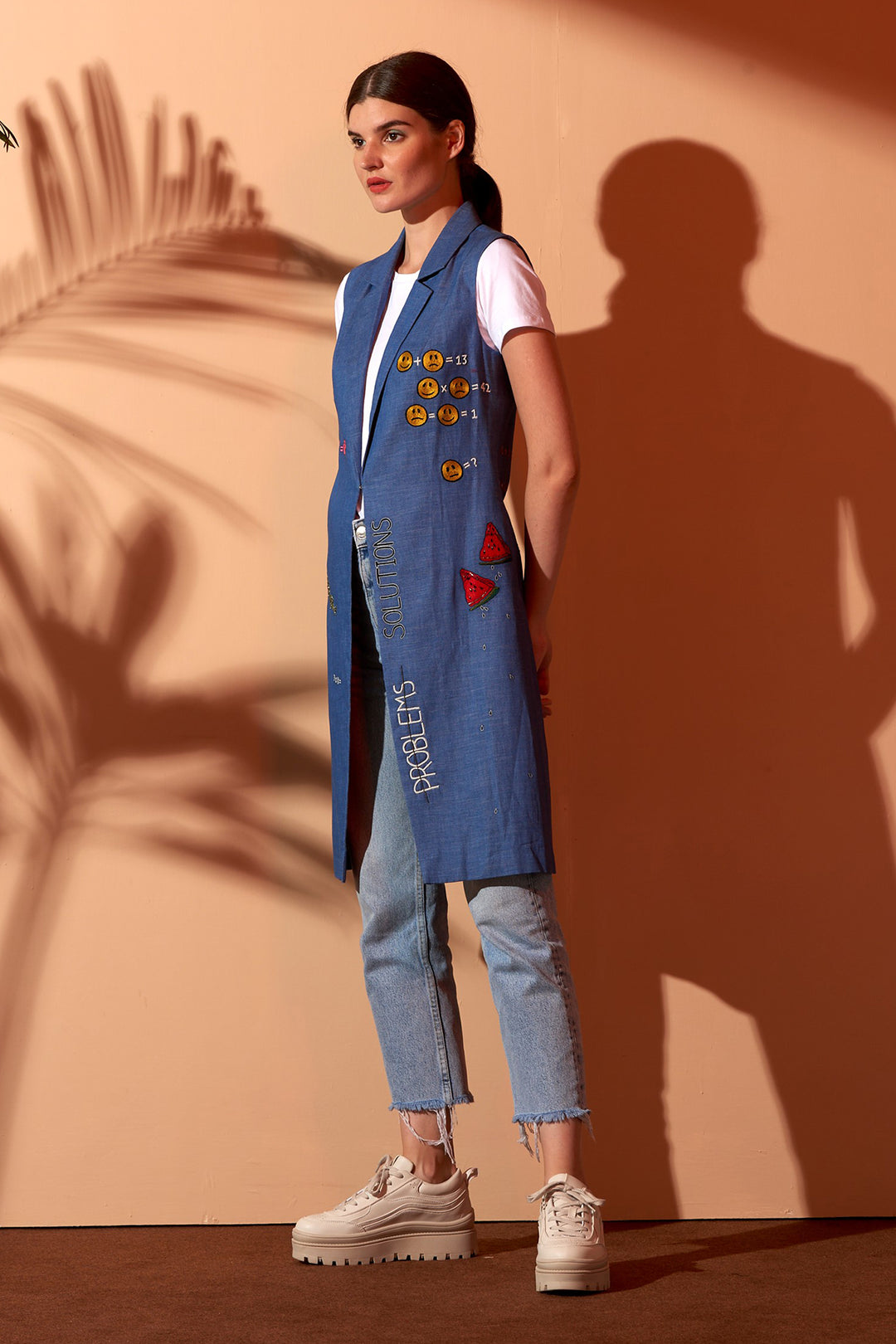 Maths Problem Sleeveless Jacket