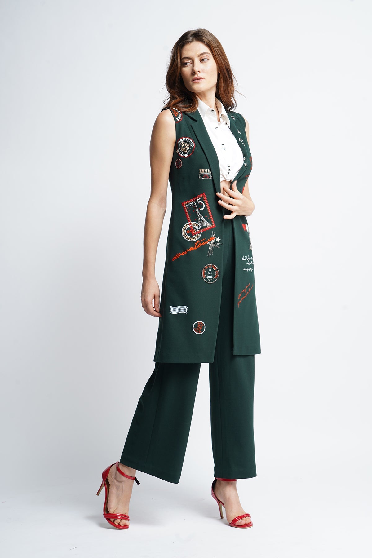 Bottle Green Relaxed Pants