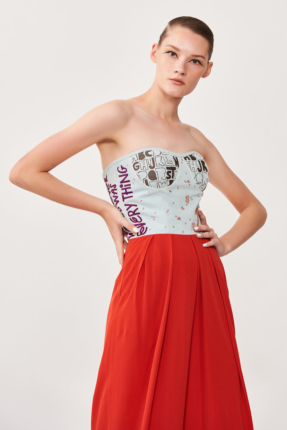 A to Z Corset Colour Block Jumpsuit