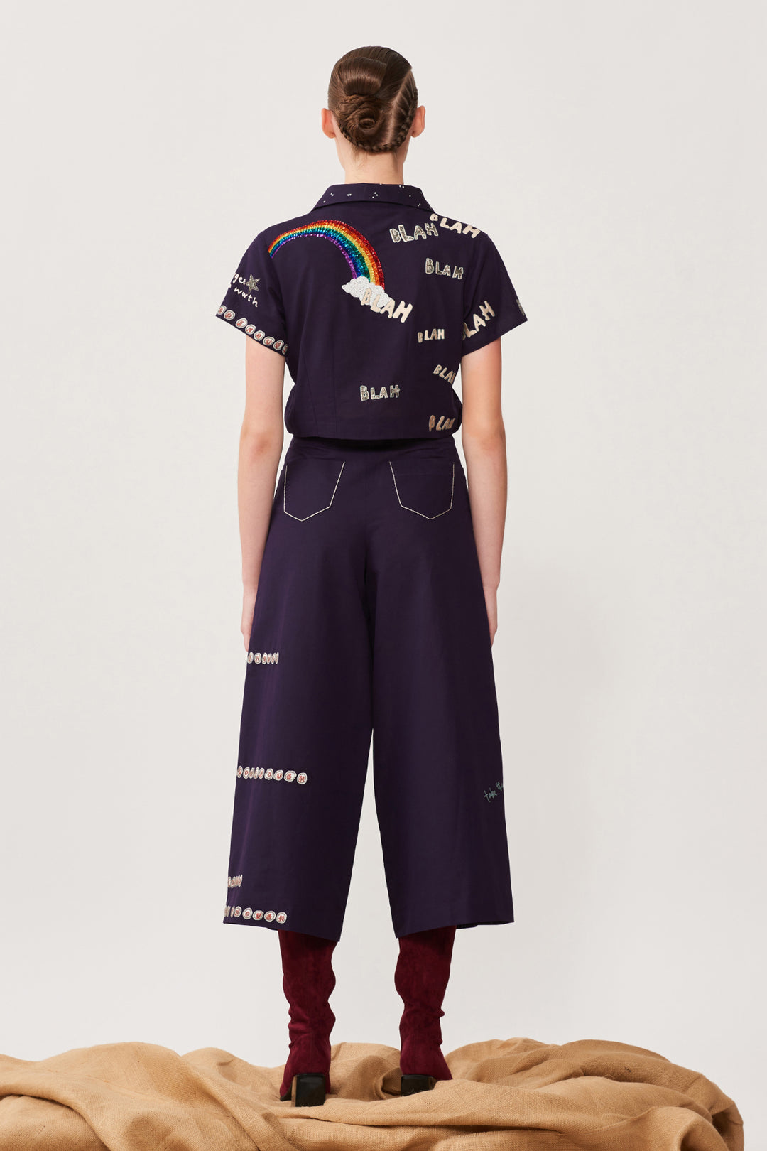 Good Enough Short Jacket With Flared Pant