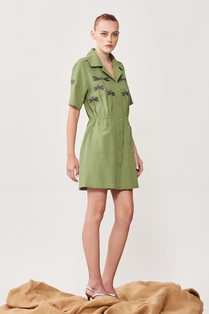 Rising Dragonflies Summer Coat Dress