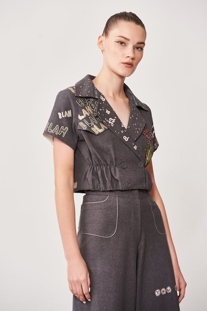 Good Enough Short Jacket With Flared Pant