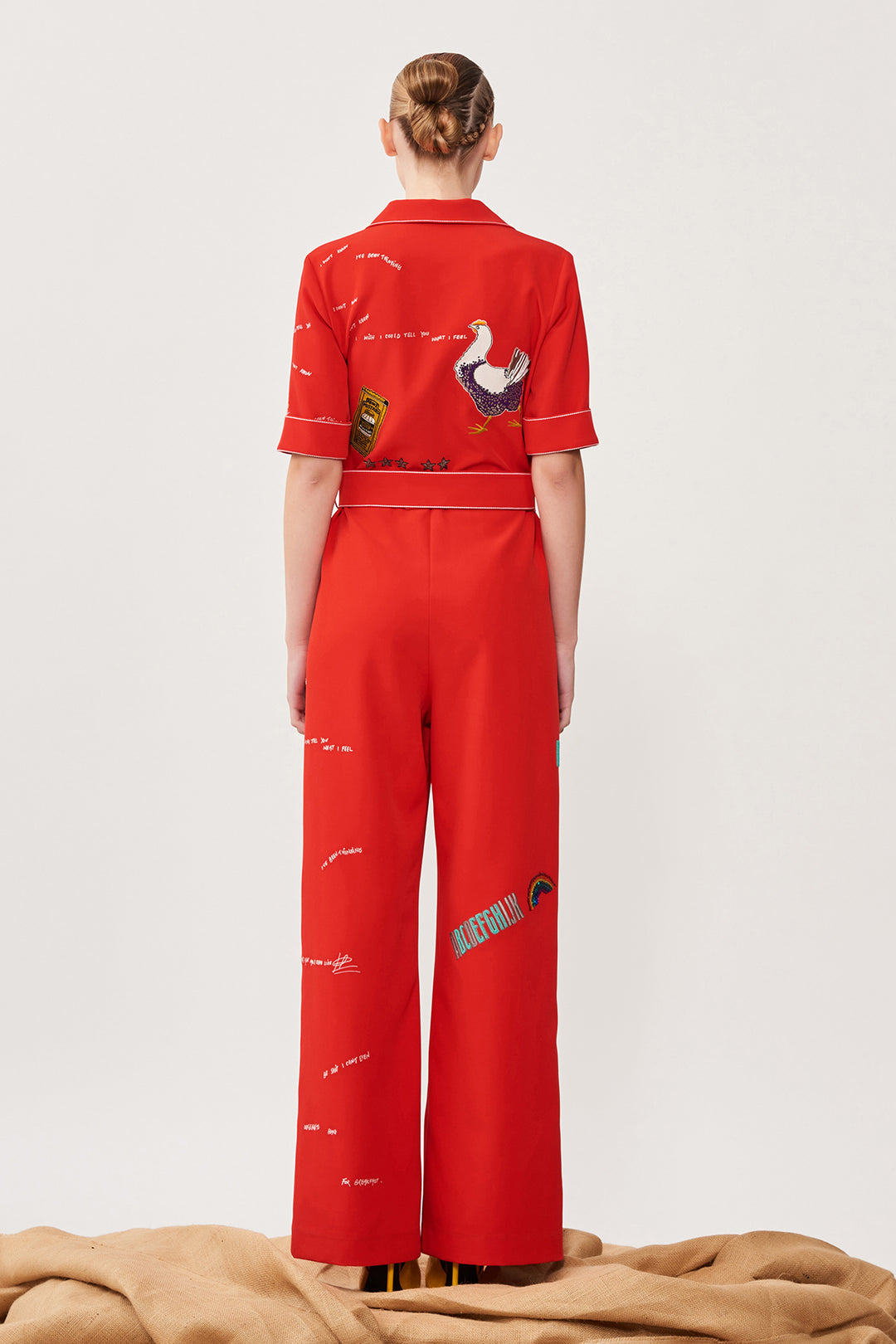 Over the Rainbow Jumpsuit With Belt