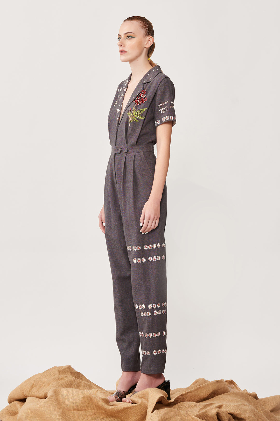 Blah Blah Pleated Jumpsuit