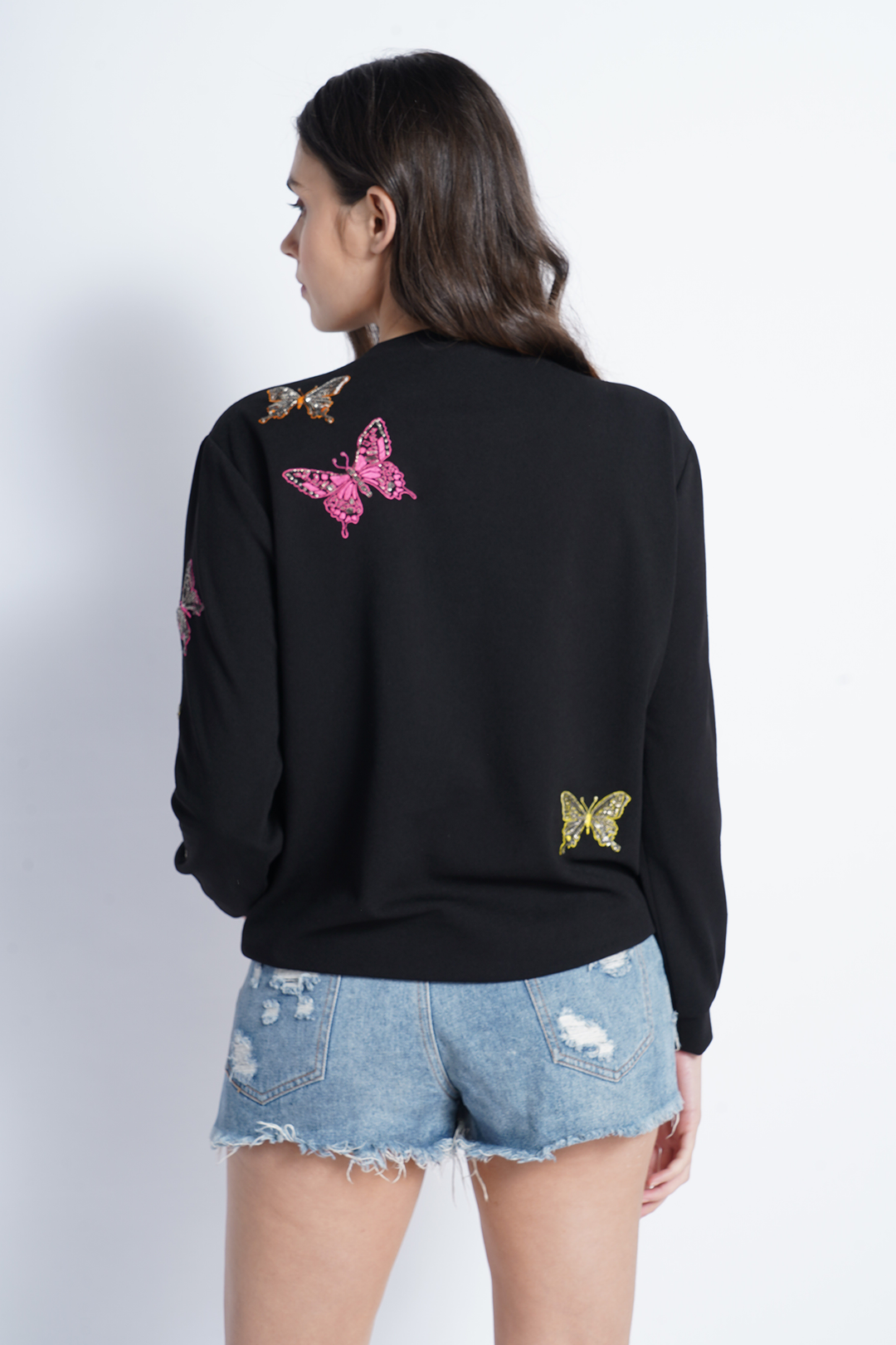 Butterfly And Rib Sweatshirt