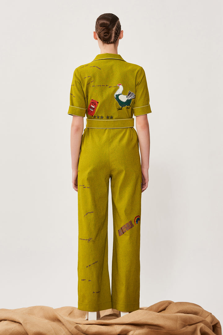 Over the Rainbow Jumpsuit With Belt