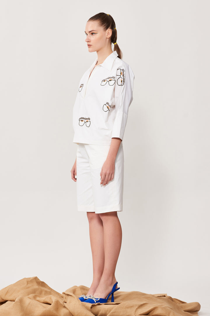 Specky Eyes Dolman Sleeves Top