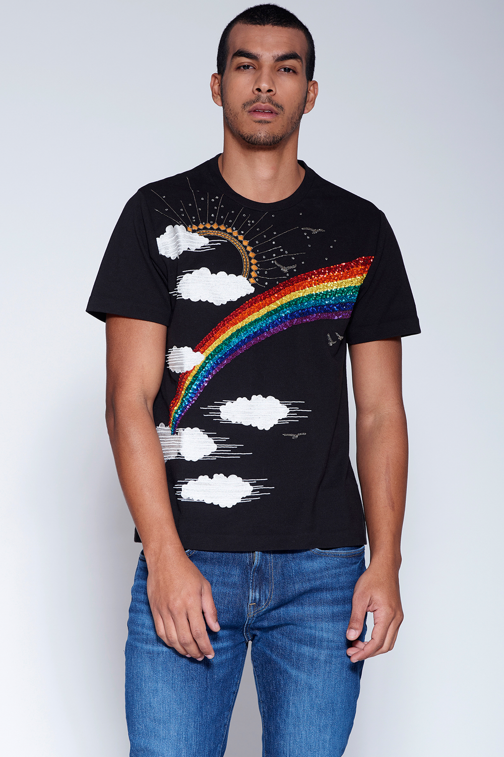 Rainbow, Sun and Cloud T-shirt