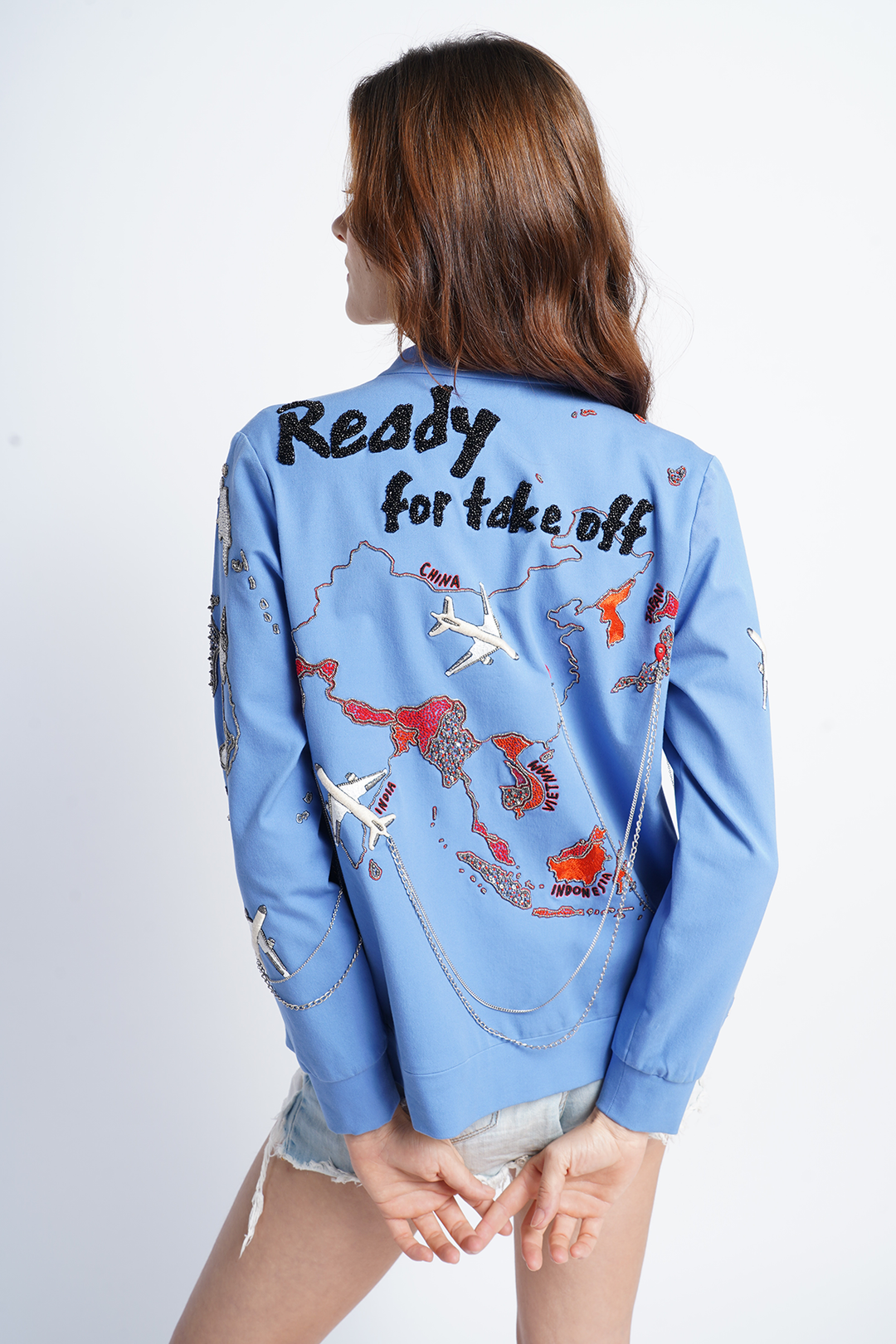 World Map Bomber Jacket