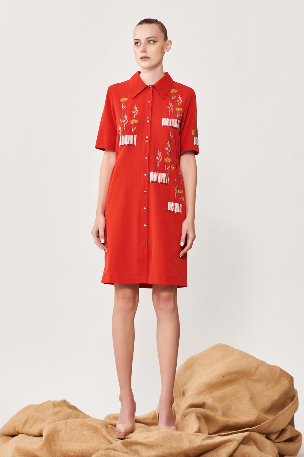 Barcode Shift Dress