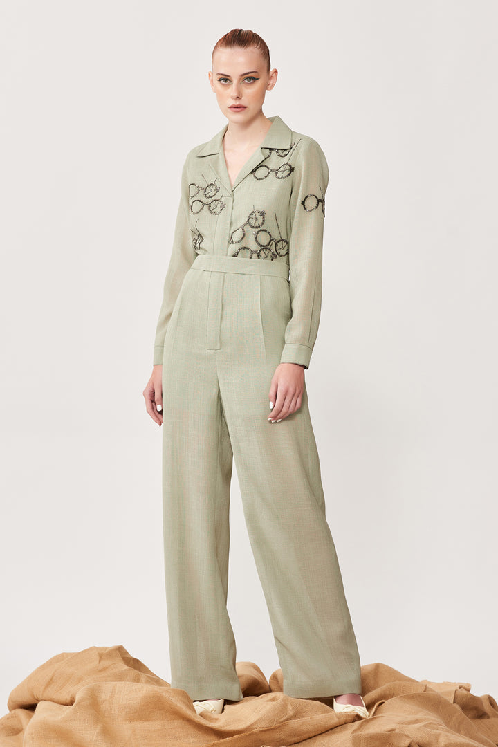 Time Vision Jumpsuit With Belt