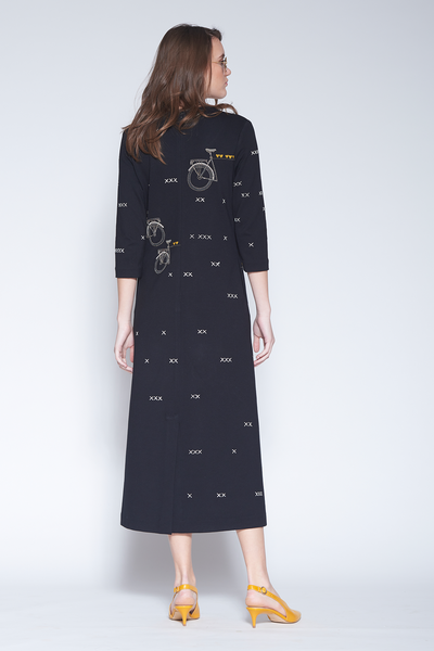 Infinity Bicycle Placement Midi Dress