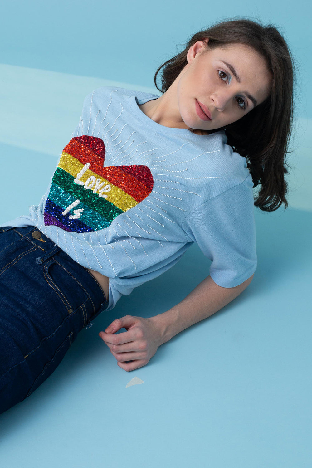 Rainbow Love Boxy T-shirt