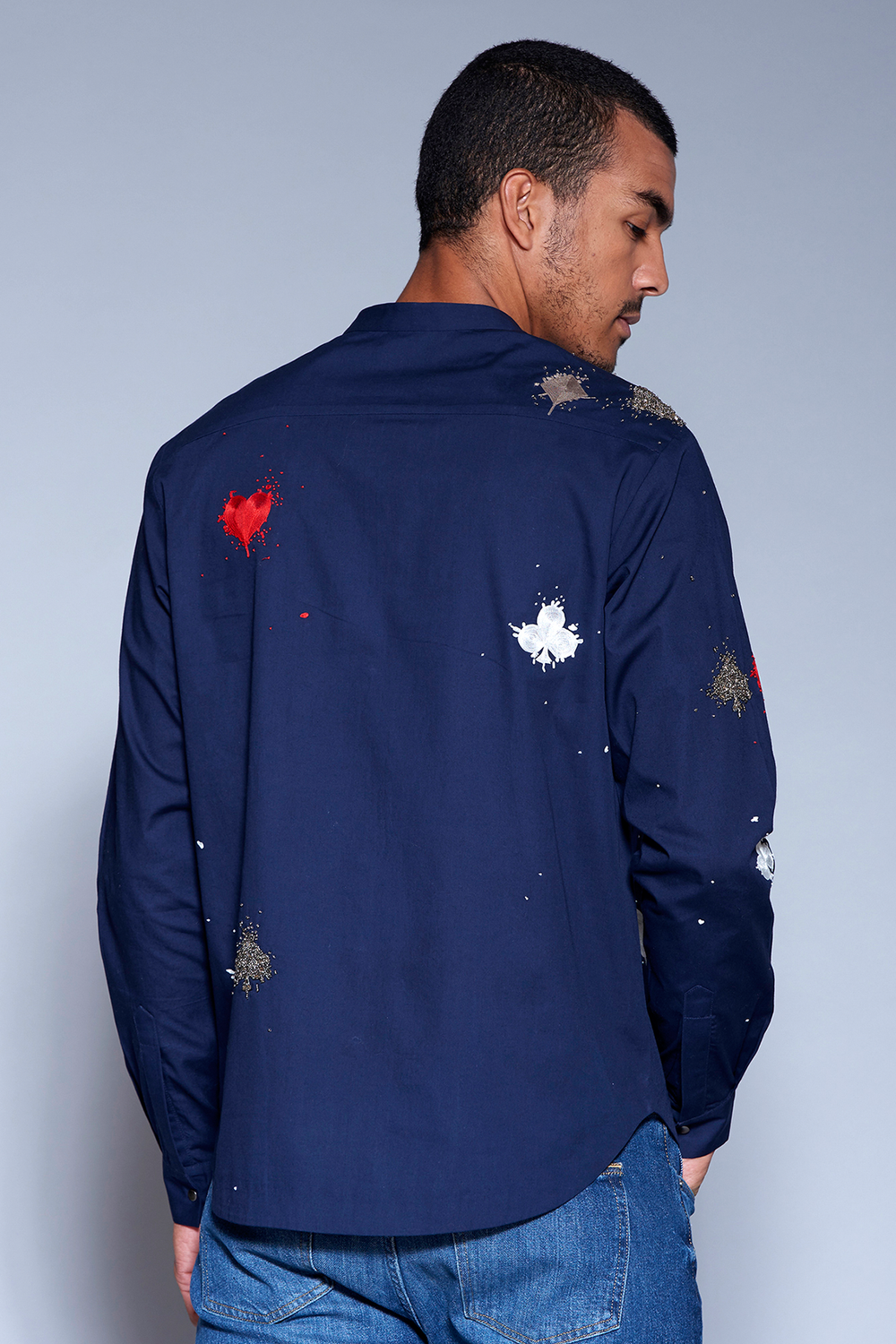 Playing Card Motif Shirt