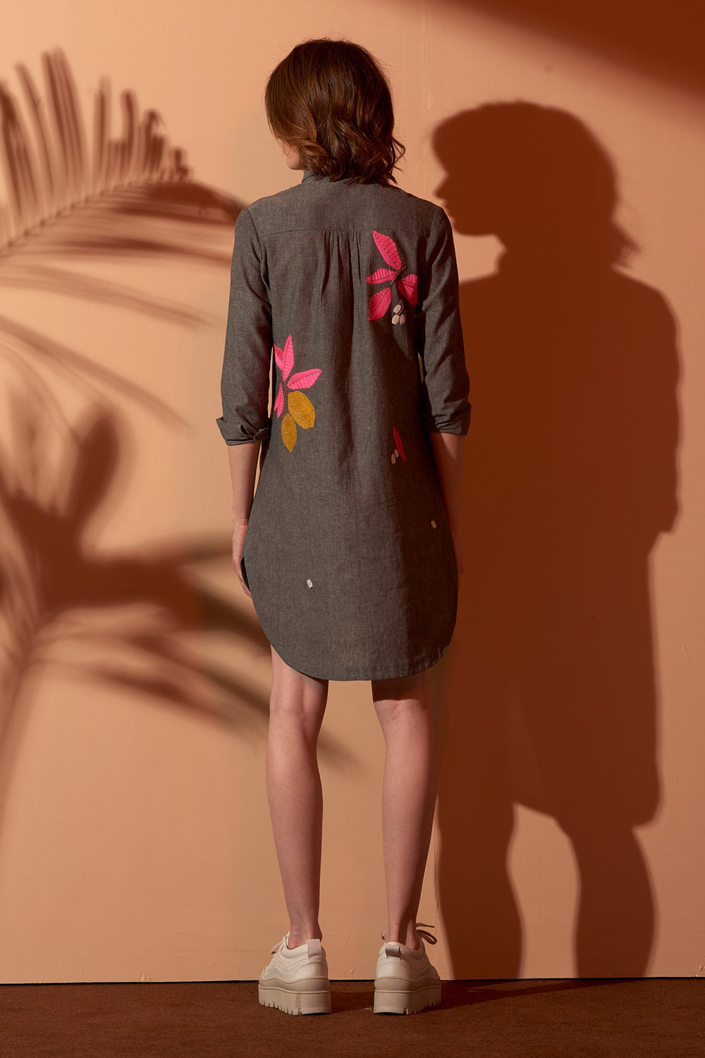 Lemons High Low Shirt Dress