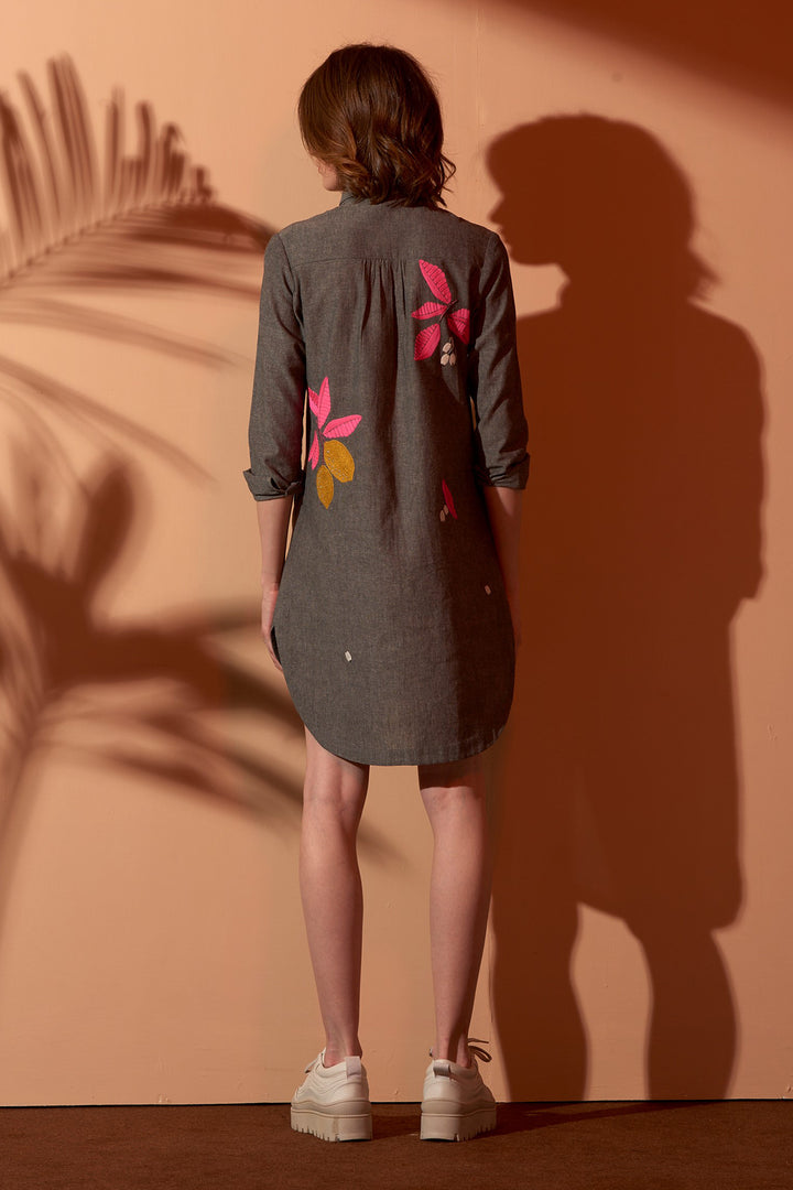Lemons High Low Shirt Dress