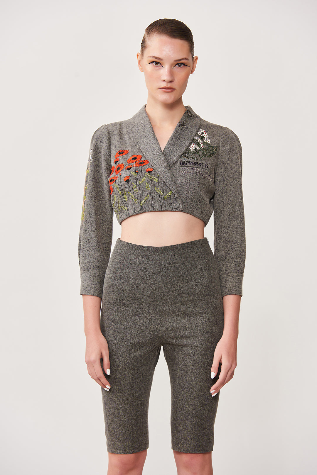 Daisy Bee Wrap Short Jacket