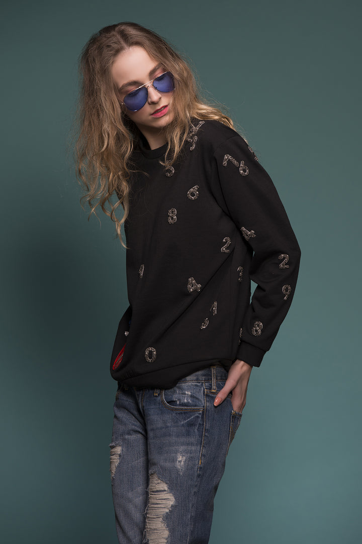 Gun Metal Elephant Sweatshirt