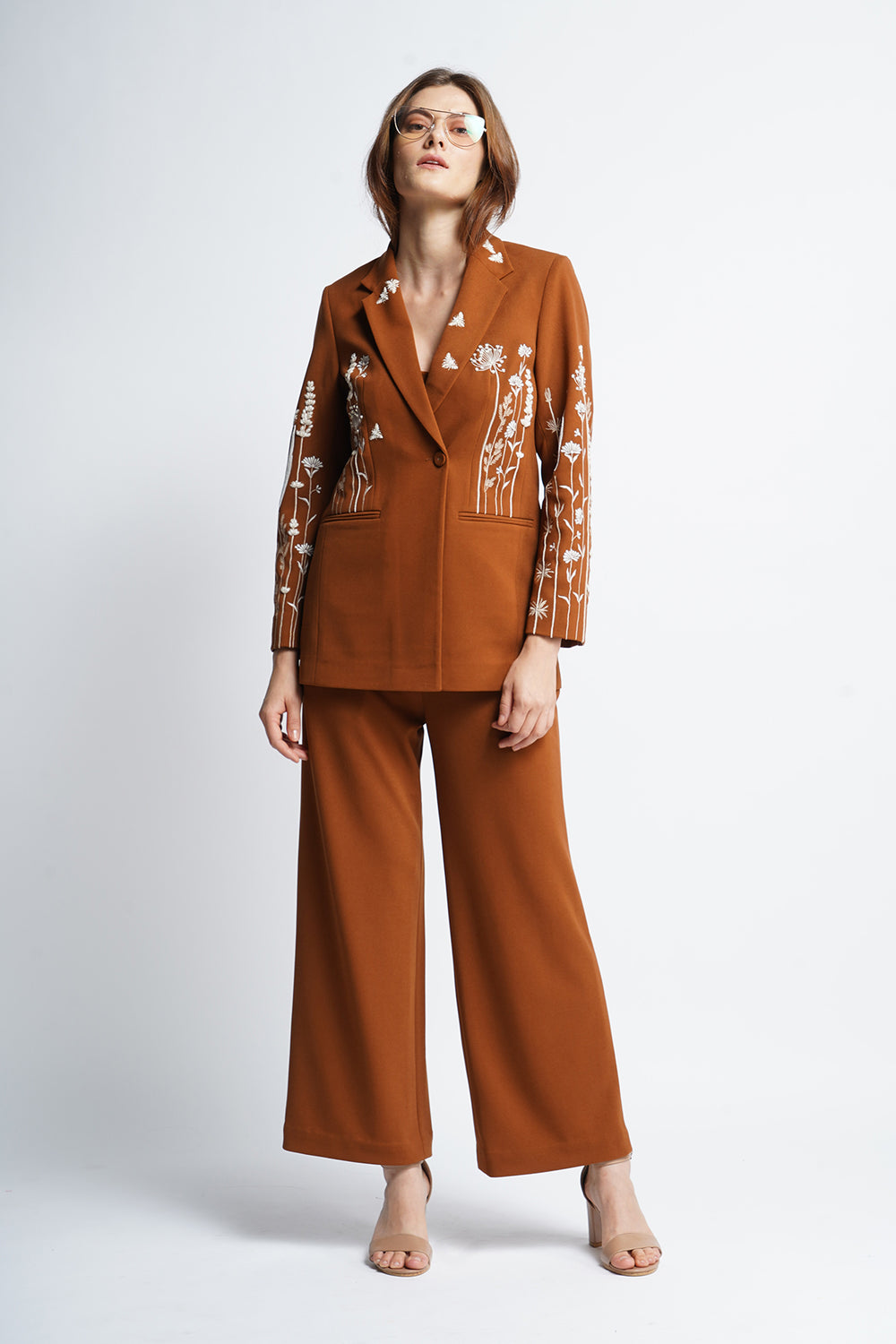 Summer Bloom Oversized Coat With Pants And Corset