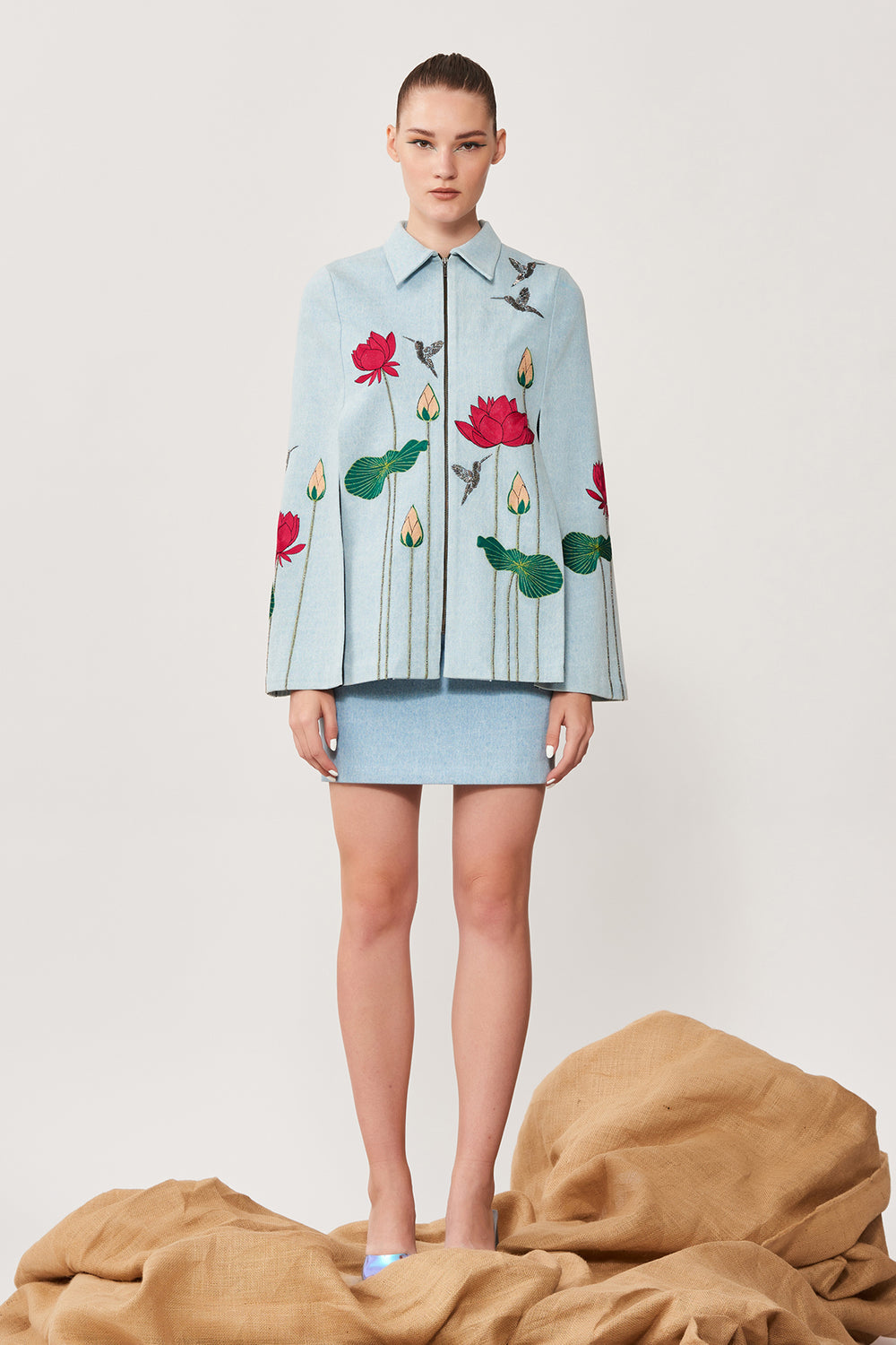 Lotus & Humming Bird Cape
