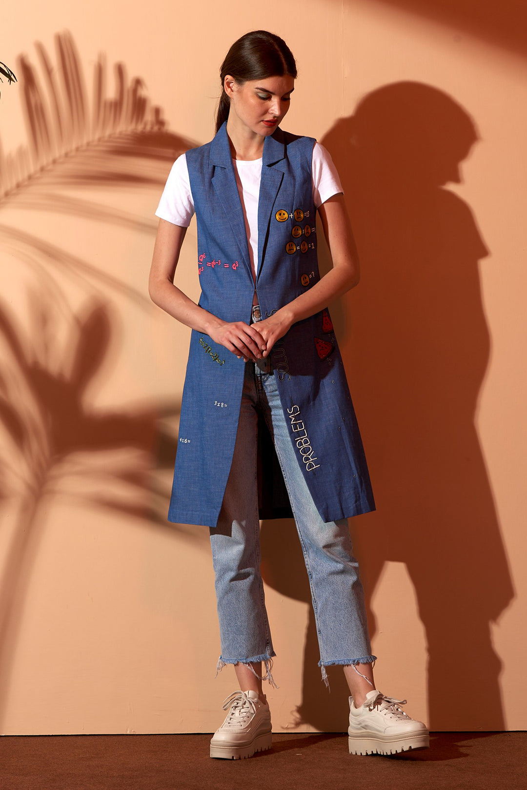 Maths Problem Sleeveless Jacket