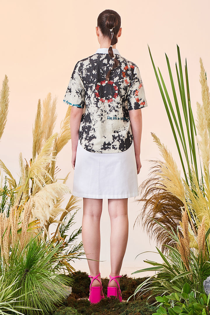 Love Circle Shirt Attached Shift Dress