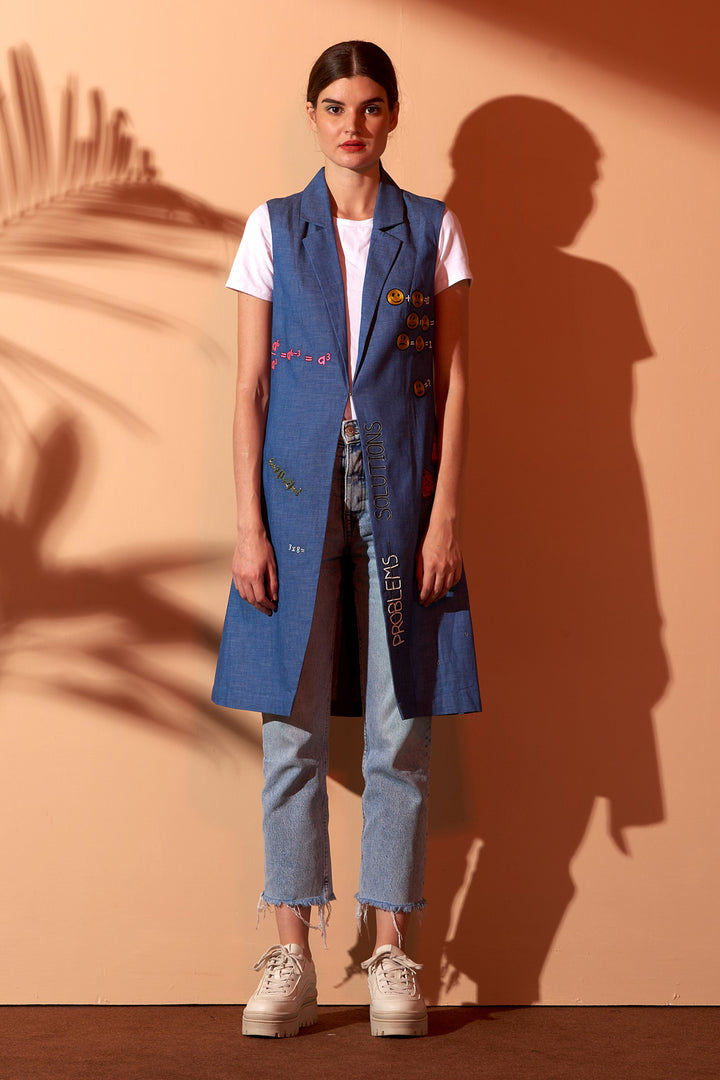 Maths Problem Sleeveless Jacket