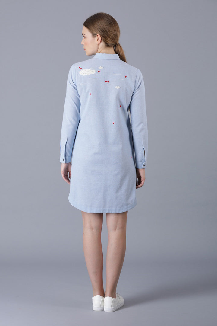 Air Ballons And Cloud Shirt Dress