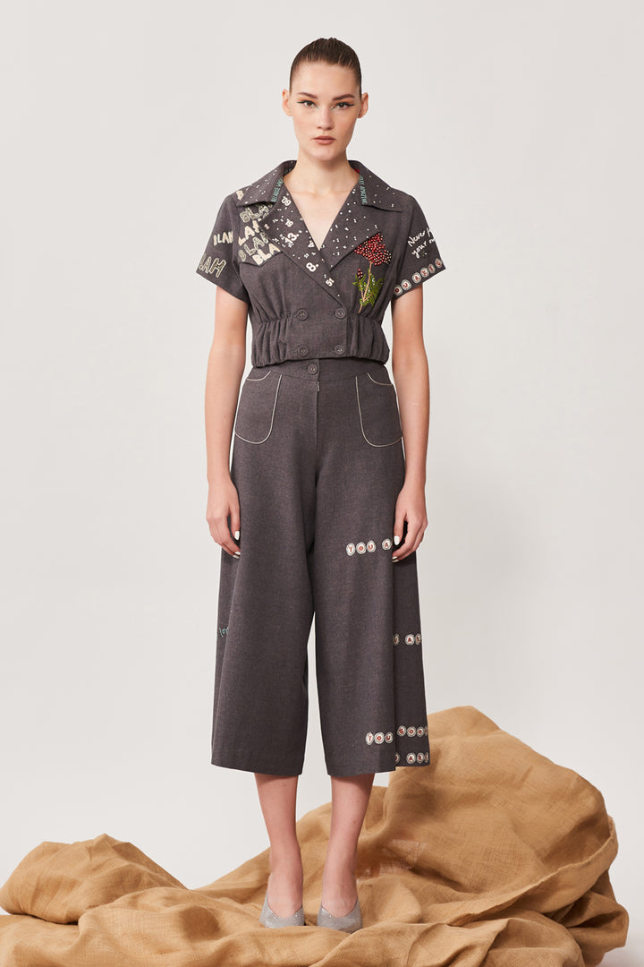 Good Enough Short Jacket With Flared Pant