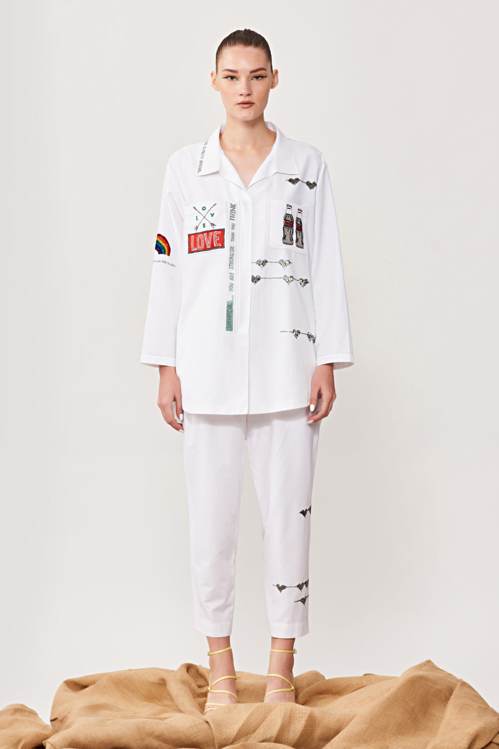 Coca Cola Love Oversized Shirt With Pant