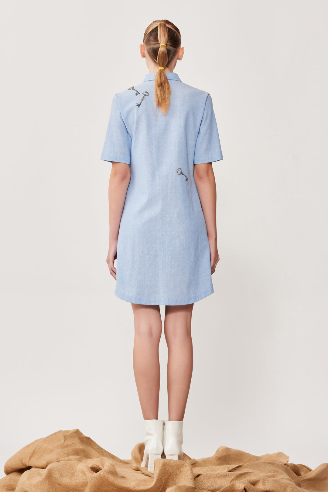 Ride to Paris Shirt Dress