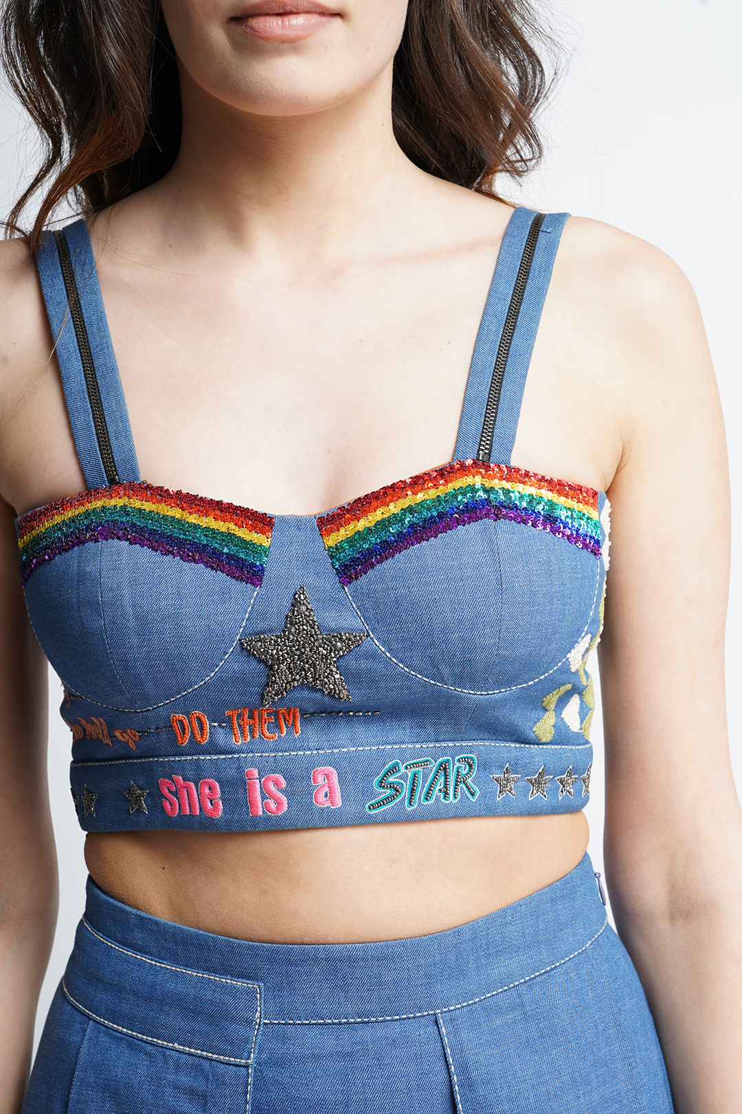 Star Corset Crop Top