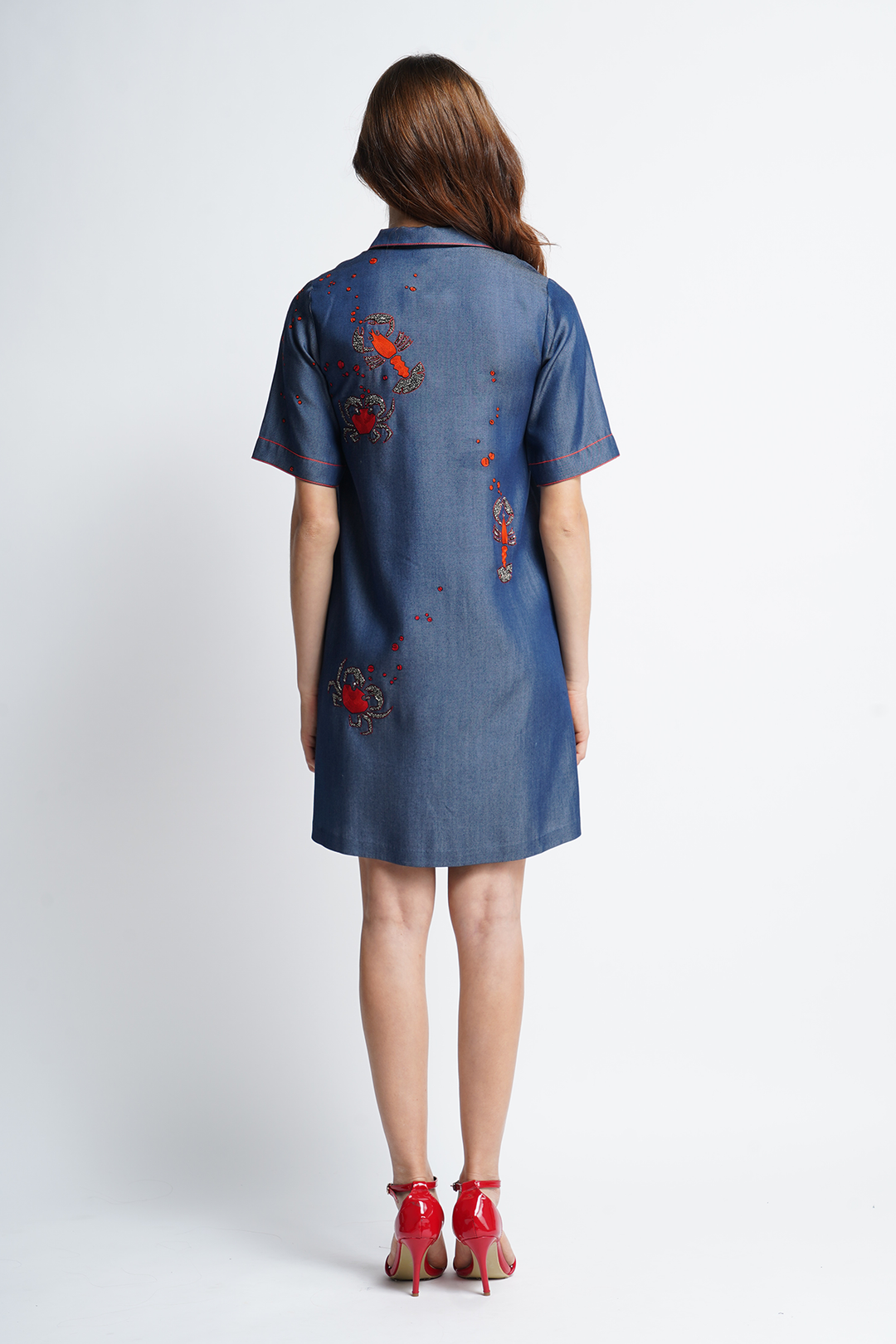 Crab And Prawns Shift Dress